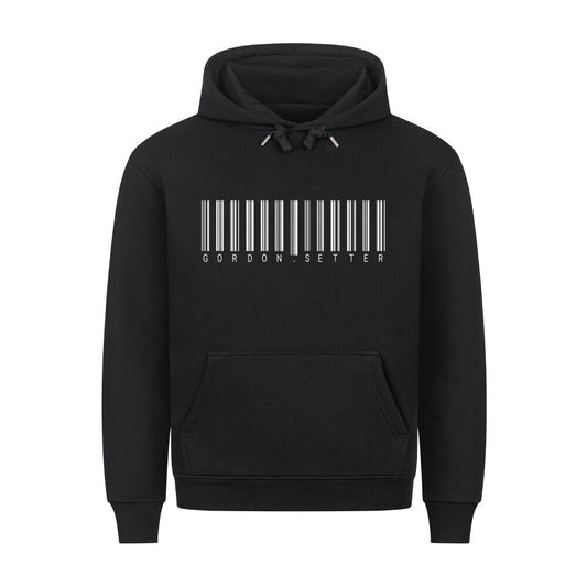 Premium Hoodie "Gordon Setter - Scan" Schwarz – hunde-shirt.de