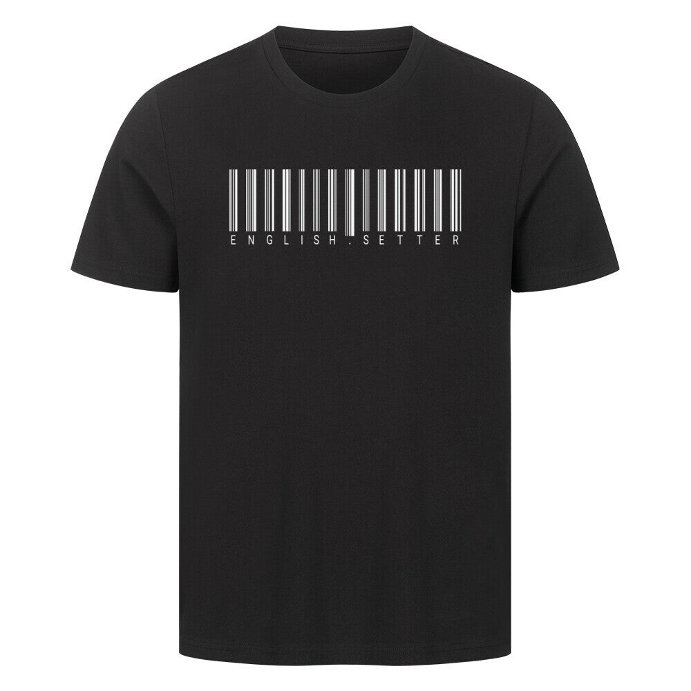 Premium T-Shirt "English Setter - Scan" Schwarz – hunde-shirt.de