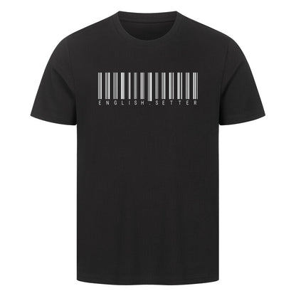 Premium T-Shirt "English Setter - Scan" Schwarz – hunde-shirt.de