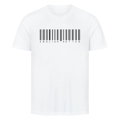 Premium T-Shirt "English Setter - Scan" Weiß – hunde-shirt.de