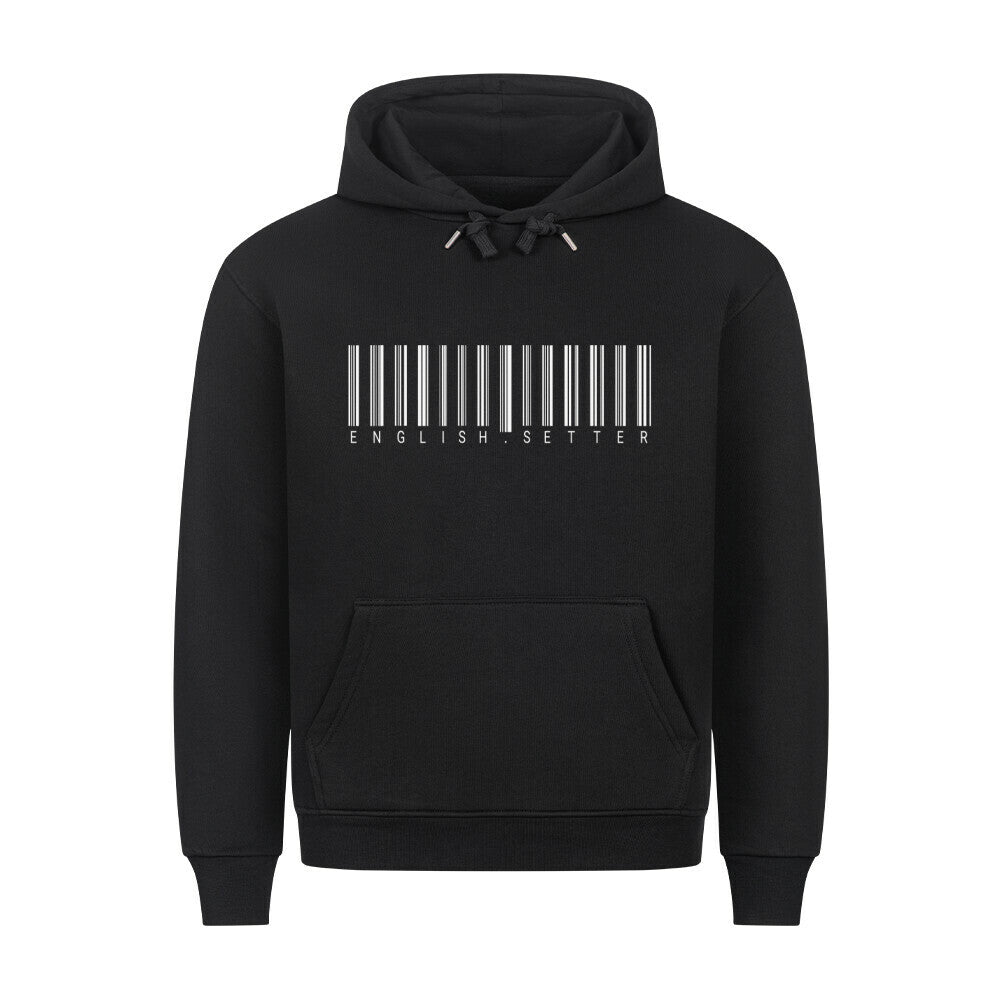 Premium Hoodie "English Setter - Scan" Schwarz – hunde-shirt.de