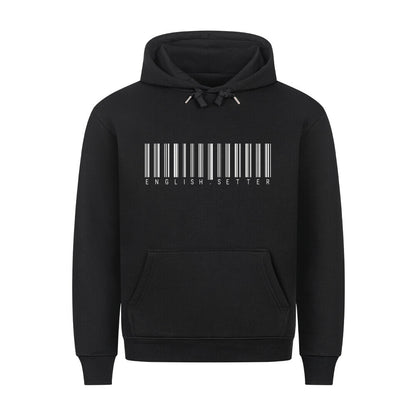 Premium Hoodie "English Setter - Scan" Schwarz – hunde-shirt.de