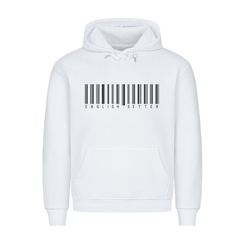 Premium Hoodie "English Setter - Scan" Weiß – hunde-shirt.de