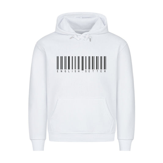Premium Hoodie "English Setter - Scan" Weiß – hunde-shirt.de