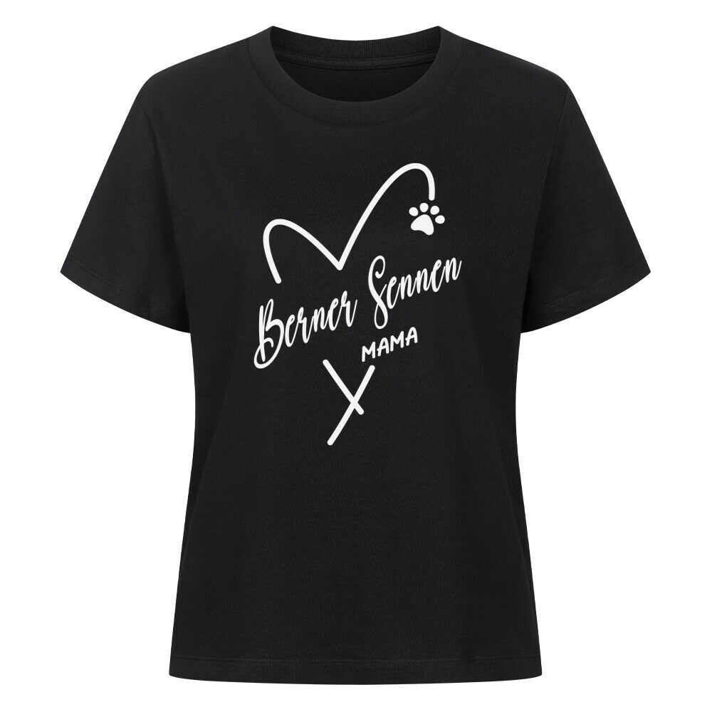 Premium Damen-Shirt "Berner Sennen - Mama" Schwarz – hunde-shirt.de