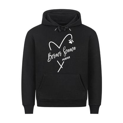 Premium Hoodie "Berner Sennen - Mama" Schwarz – hunde-shirt.de