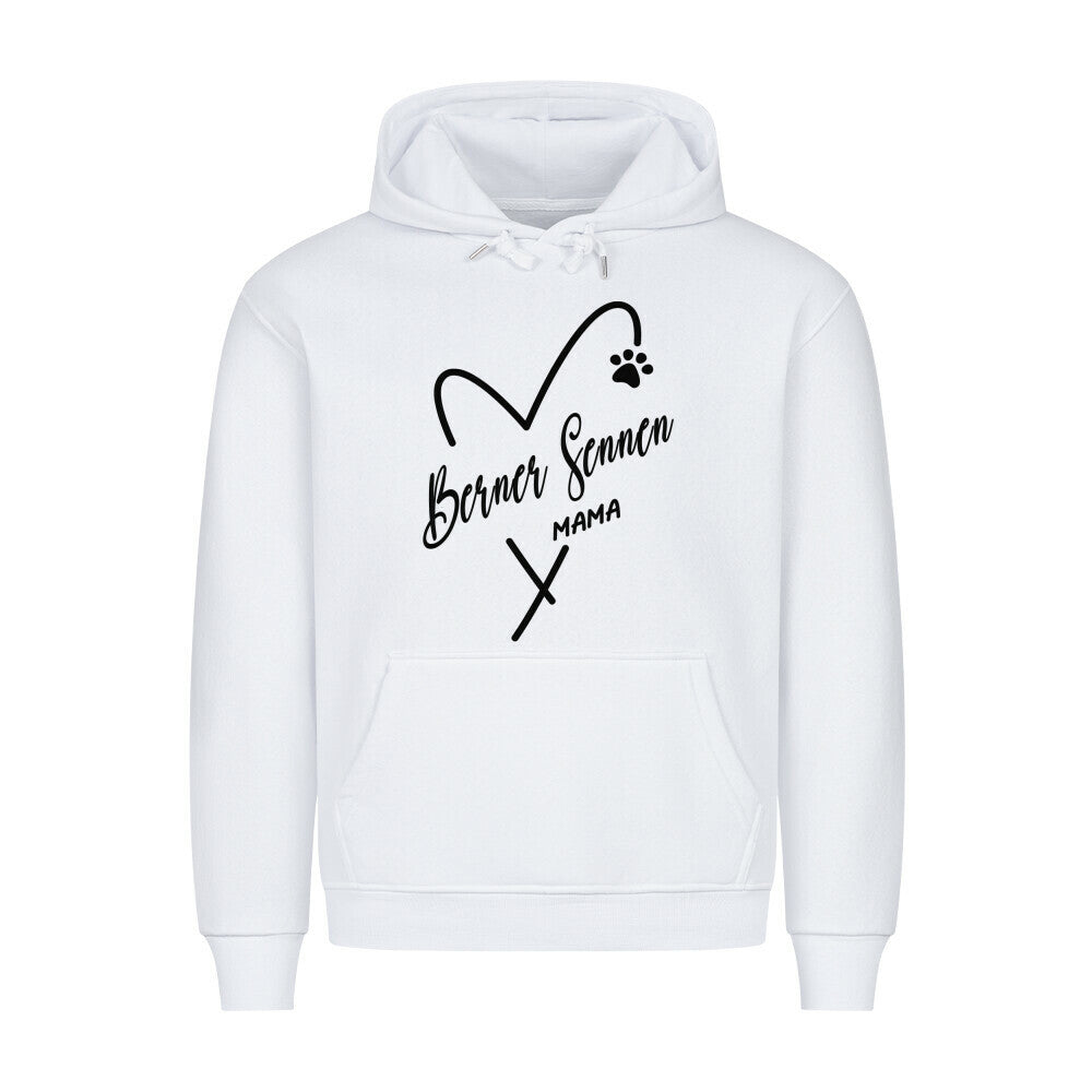 Premium Hoodie "Berner Sennen - Mama" Weiß – hunde-shirt.de