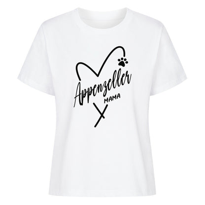 Premium Damen-Shirt "Appenzeller - Mama" Weiß – hunde-shirt.de