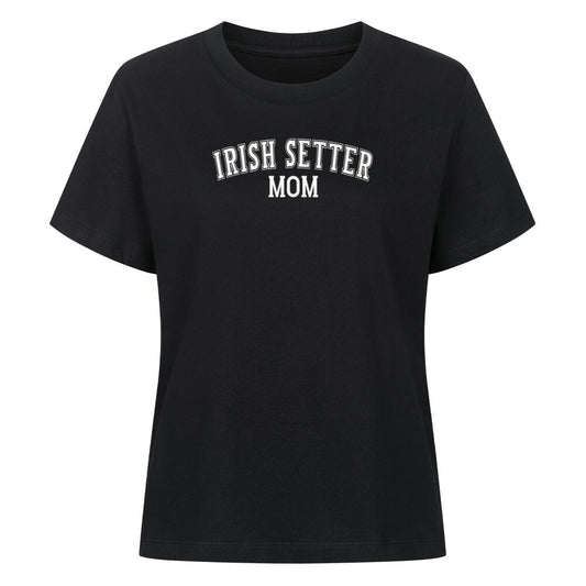 Premium Damen-Shirt "Irish Setter - MOM" Schwarz – hunde-shirt.de
