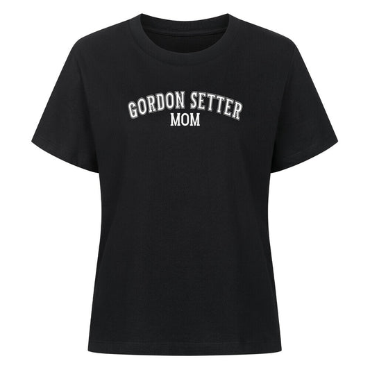 Premium Damen-Shirt "Gordon Setter - MOM" Schwarz – hunde-shirt.de