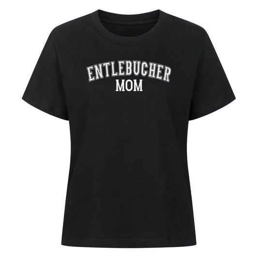 Premium Damen-Shirt "Entlebucher - MOM" Schwarz – hunde-shirt.de
