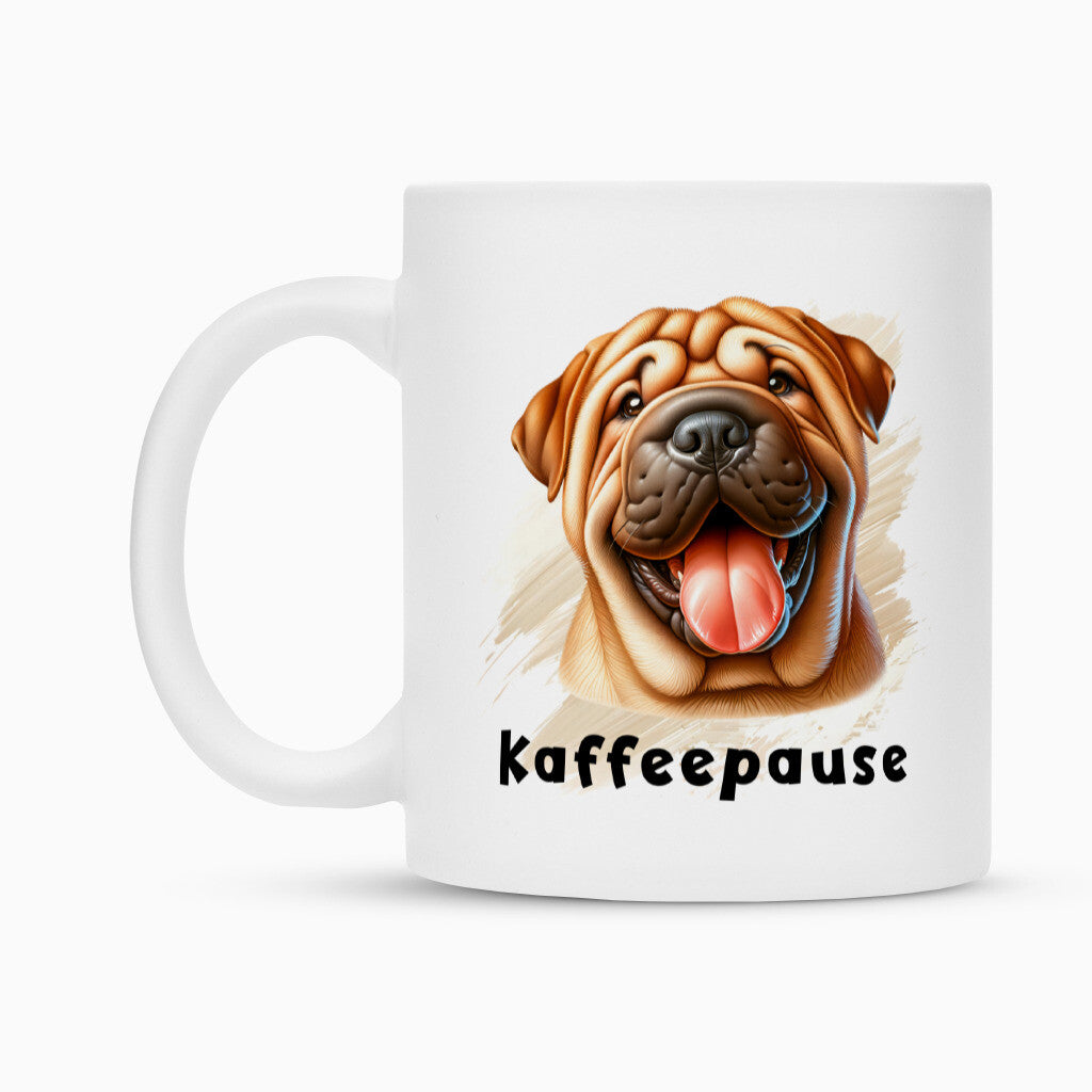 Tasse "Shar Pei - Kaffeepause" – hunde-shirt.de