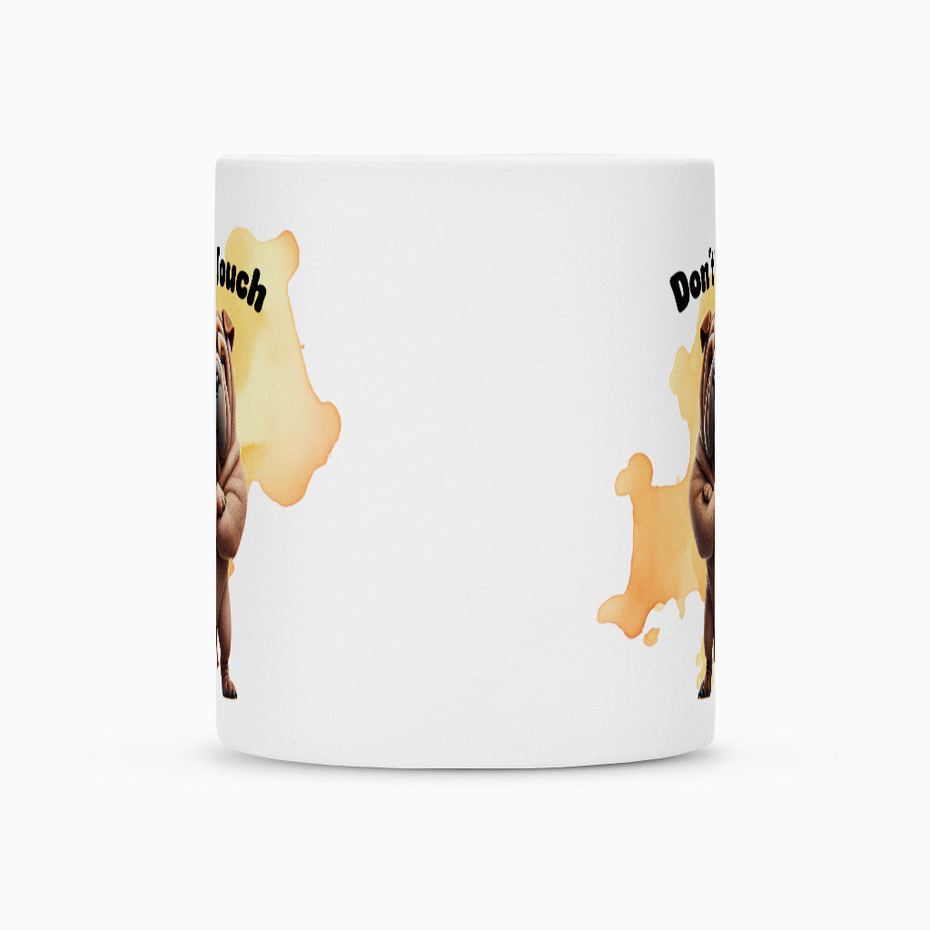 Tasse "Shar Pei - Don´t touch" – hunde-shirt.de