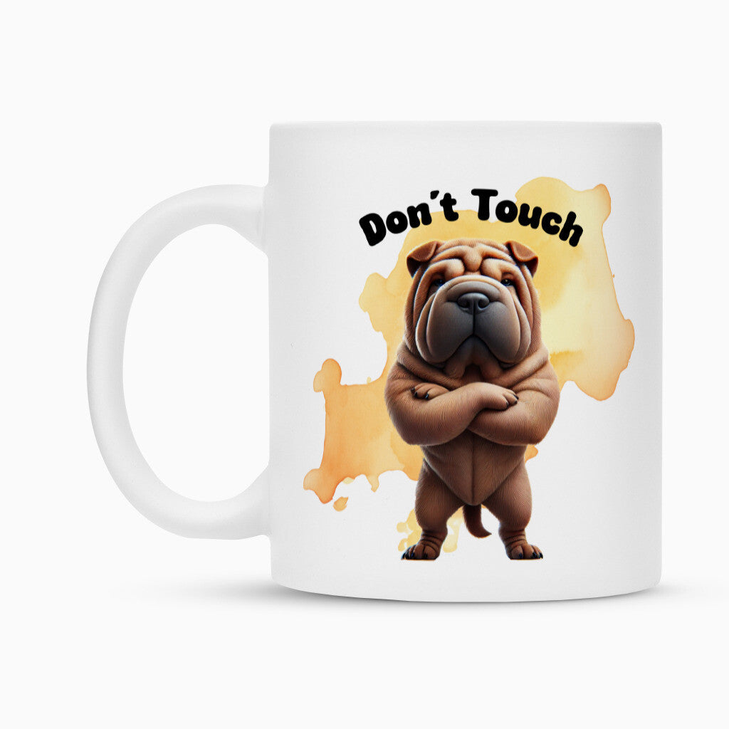 Tasse "Shar Pei - Don´t touch" – hunde-shirt.de