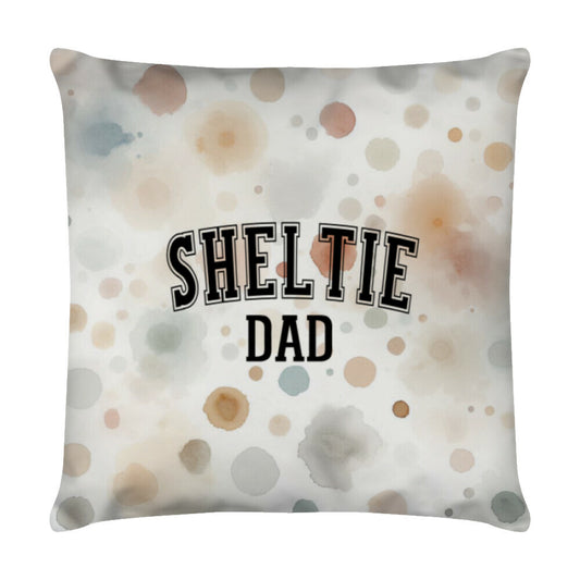 Kissen "Sheltie - DAD" Weiß – hunde-shirt.de