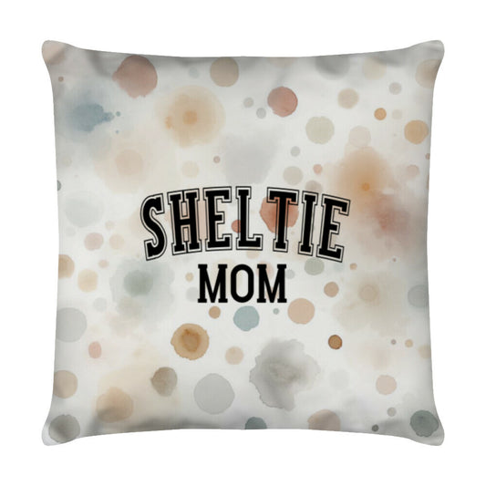 Kissen "Sheltie - MOM" Weiß – hunde-shirt.de