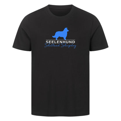 Premium T-Shirt "Shetland Sheepdog - Seelenhund" Schwarz – hunde-shirt.de