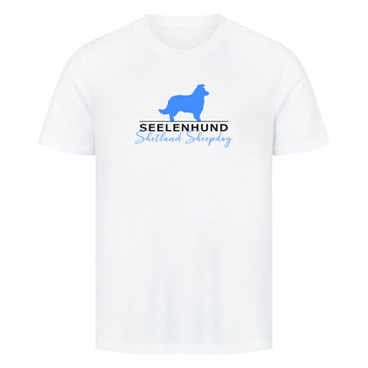 Premium T-Shirt "Shetland Sheepdog - Seelenhund" Weiß – hunde-shirt.de
