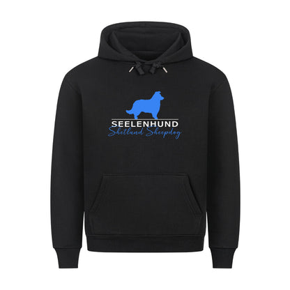 Premium Hoodie "Shetland Sheepdog - Seelenhund" Schwarz – hunde-shirt.de
