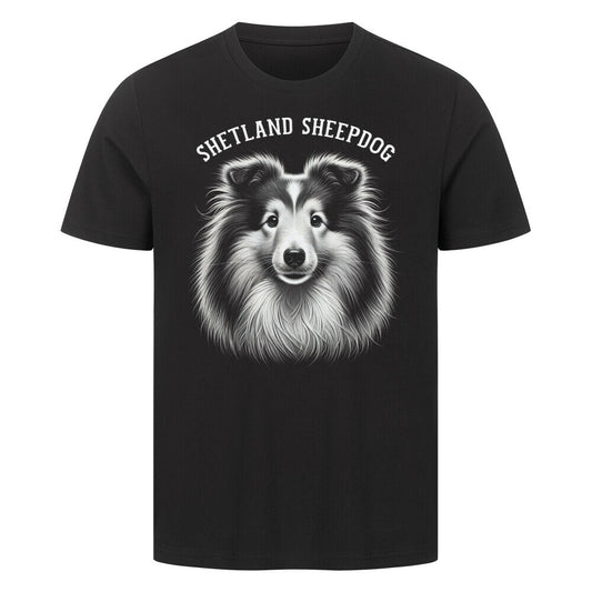 Premium T-Shirt "Shetland Sheepdog - Pure" Schwarz – hunde-shirt.de