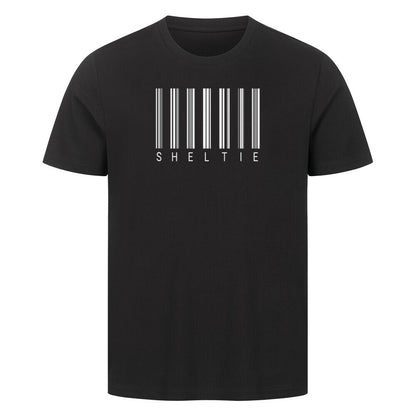 Premium T-Shirt "Sheltie - Scan" Schwarz – hunde-shirt.de