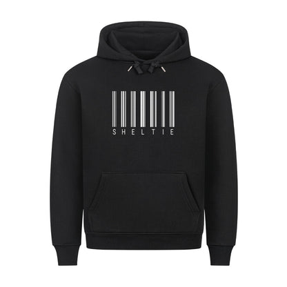 Premium Hoodie "Sheltie - Scan" Schwarz – hunde-shirt.de
