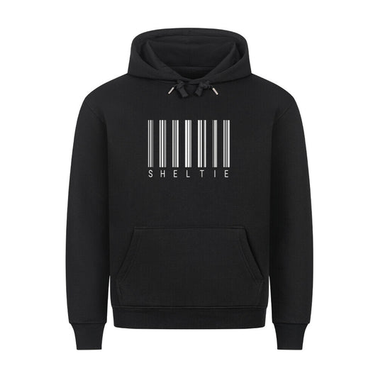 Premium Hoodie "Sheltie - Scan" Schwarz – hunde-shirt.de
