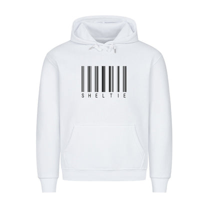 Premium Hoodie "Sheltie - Scan" Weiß – hunde-shirt.de