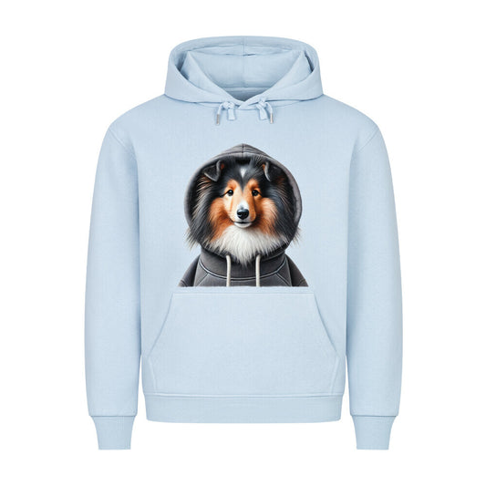 Premium Hoodie "Sheltie - Hooded" Babyblau – hunde-shirt.de
