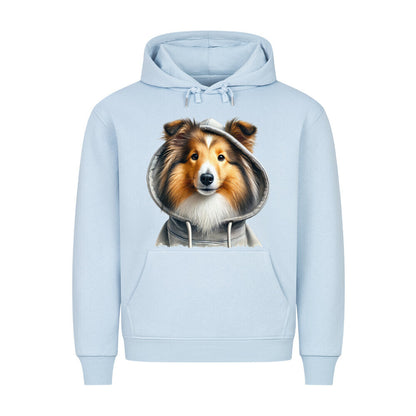 Premium Hoodie "Sheltie - Hooded II" Babyblau – hunde-shirt.de