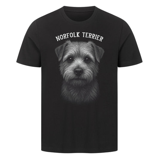 Premium T-Shirt "Norfolk Terrier - Pure" Schwarz – hunde-shirt.de
