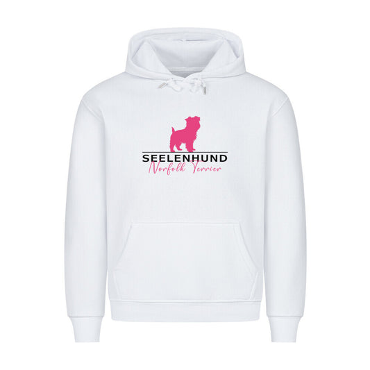 Premium Hoodie "Norfolk Terrier - Seelenhund" Weiß – hunde-shirt.de