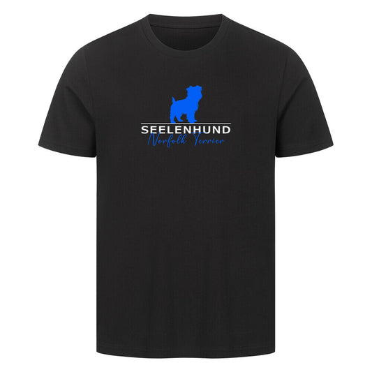 Premium T-Shirt "Norfolk Terrier - Seelenhund" Schwarz – hunde-shirt.de