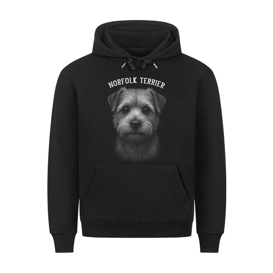 Premium Hoodie "Norfolk Terrier - Pure" Schwarz – hunde-shirt.de