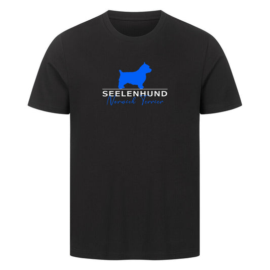 Premium T-Shirt "Norwich Terrier - Seelenhund" Schwarz – hunde-shirt.de