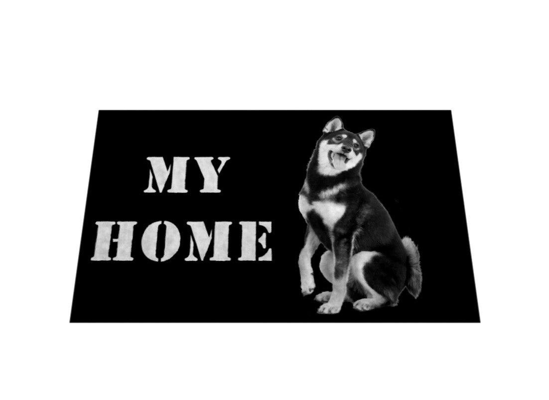 Fußmatte "Shiba Inu - MY HOME" – hunde-shirt.de