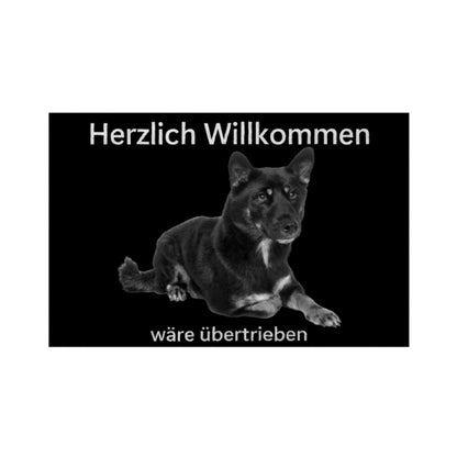 Fußmatte "Shiba Inu - Übertrieben..." Weiß – hunde-shirt.de