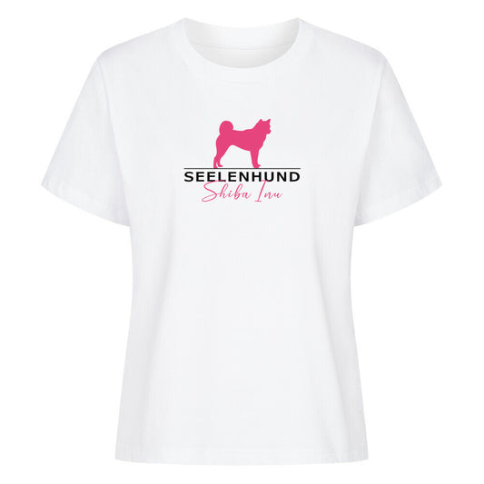 Premium Damen-Shirt "Shiba Inu - Seelenhund" Weiß – hunde-shirt.de
