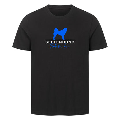 Premium T-Shirt "Shiba Inu - Seelenhund" Schwarz – hunde-shirt.de