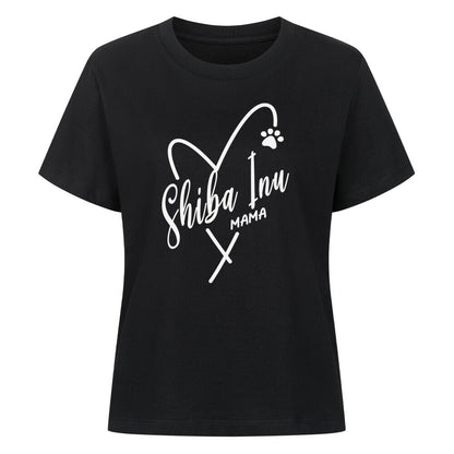 Premium Damen-Shirt "Shiba Inu - Mama" Schwarz – hunde-shirt.de