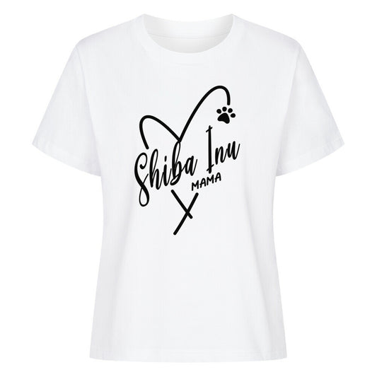 Premium Damen-Shirt "Shiba Inu - Mama" Weiß – hunde-shirt.de