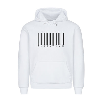 Premium Hoodie "Shiba Inu - Scan" Weiß – hunde-shirt.de