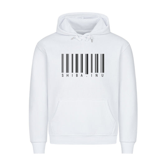 Premium Hoodie "Shiba Inu - Scan" Weiß – hunde-shirt.de