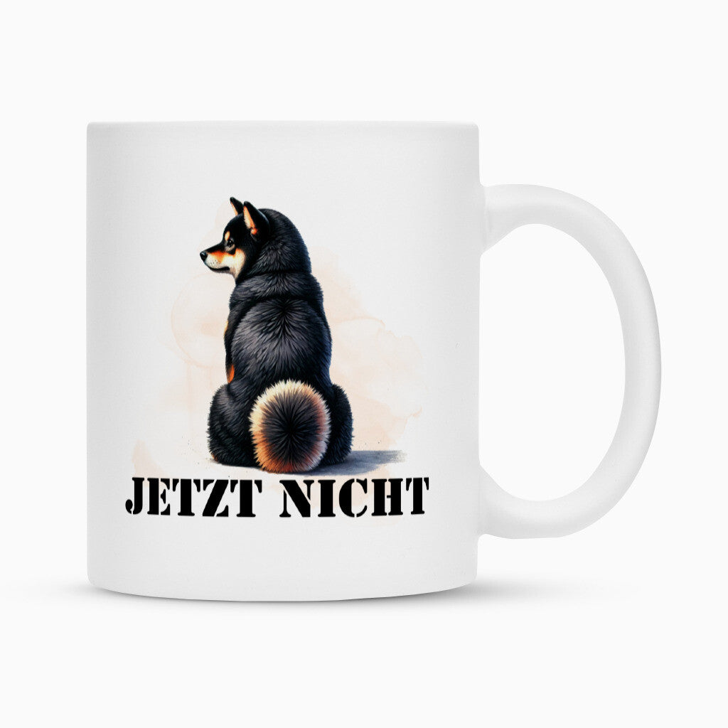 Tasse "Shiba Inu - JETZT NICHT" Weiß – hunde-shirt.de