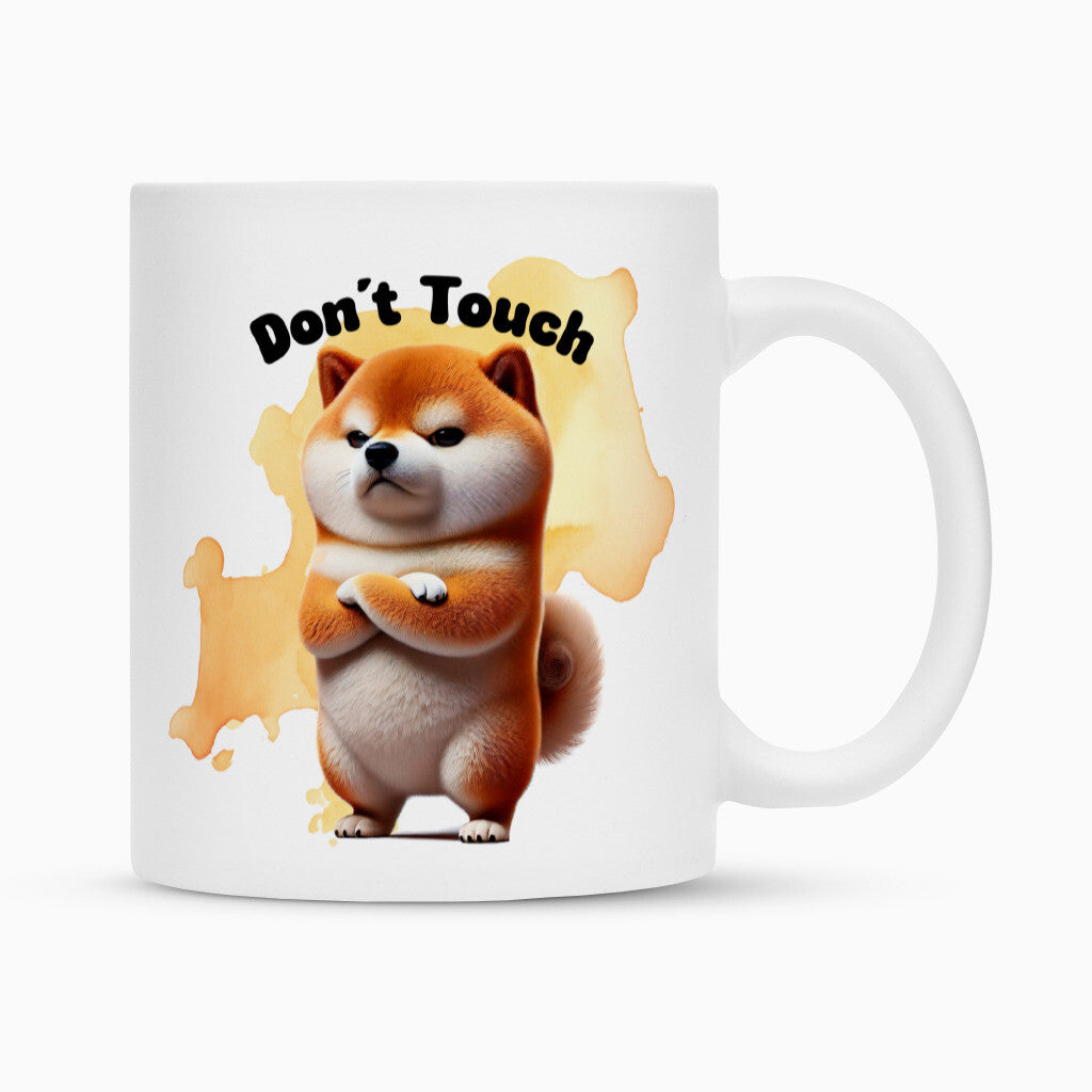 Tasse "Shiba Inu - Don´t touch" Weiß – hunde-shirt.de