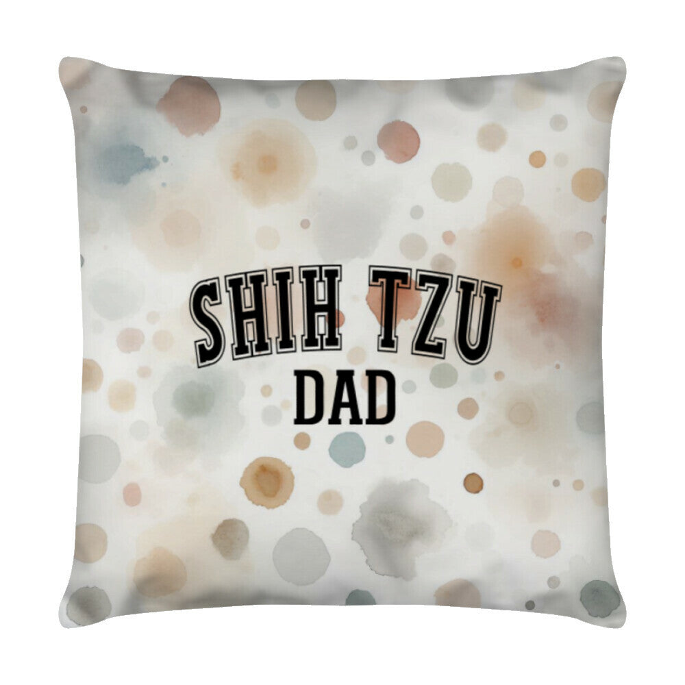 Kissen "Shih Tzu - DAD" Weiß – hunde-shirt.de