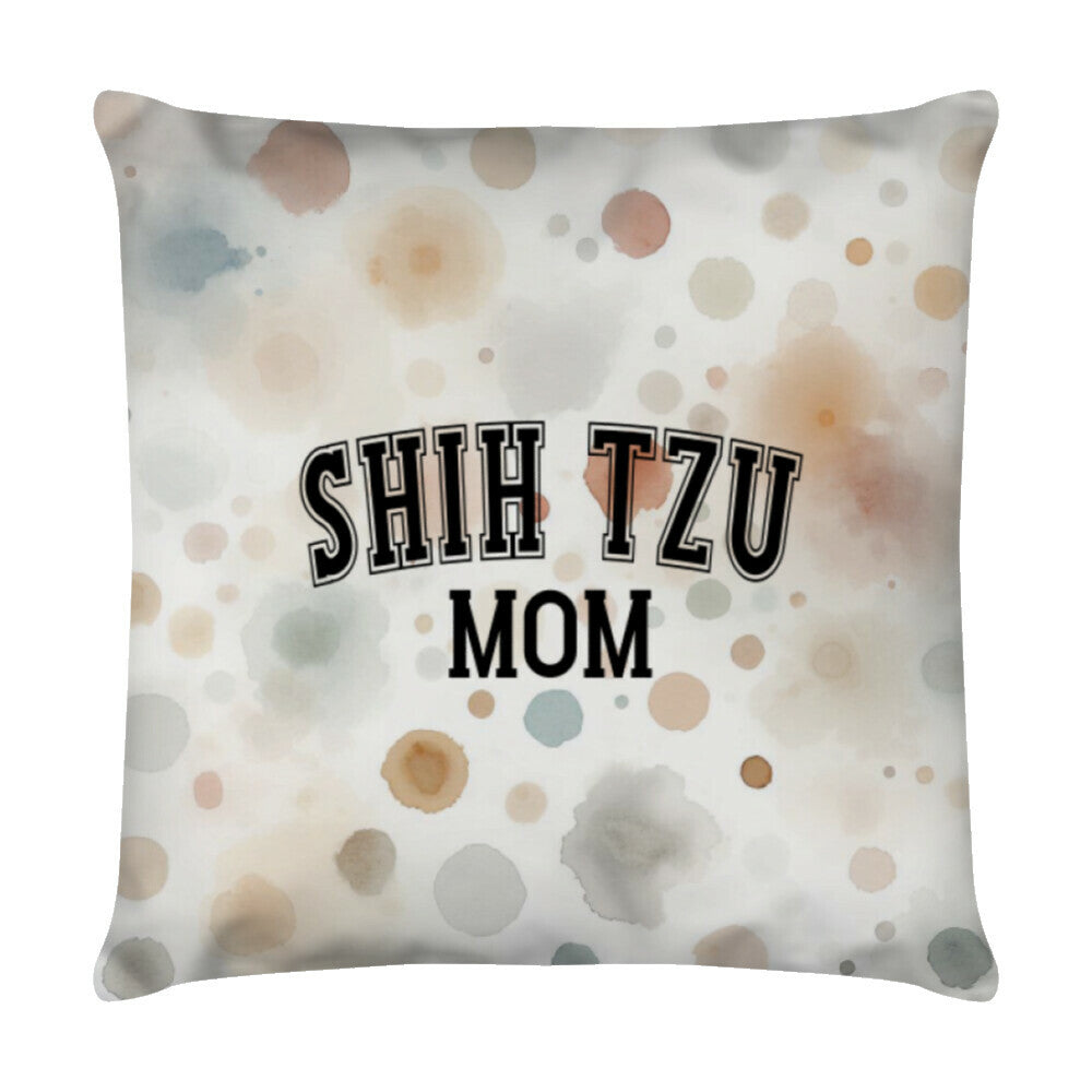 Kissen "Shih Tzu - MOM" Weiß – hunde-shirt.de
