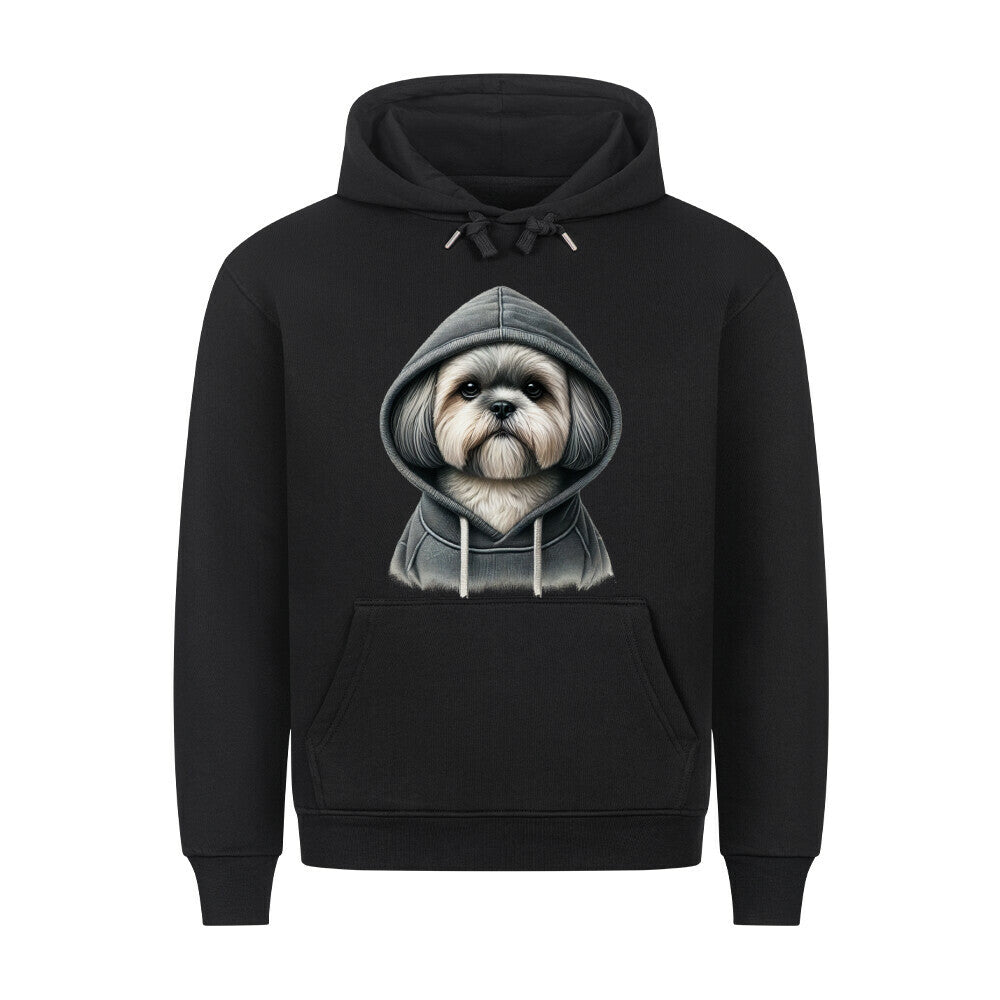 Premium Hoodie "Shih Tzu - Hooded" Schwarz – hunde-shirt.de
