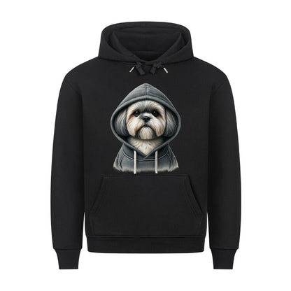 Premium Hoodie "Shih Tzu - Hooded" Schwarz – hunde-shirt.de