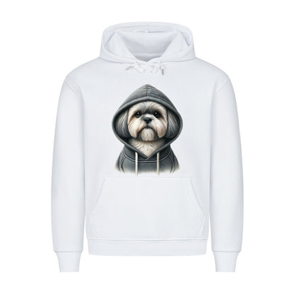 Premium Hoodie "Shih Tzu - Hooded" Weiß – hunde-shirt.de
